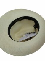 Borsalino Quito Fedora – Cappello per panama con tesa larga Fascia Marrone 3
