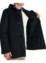 Gloverall Montgomery Uomo Cappotto Invernale Mid Duffle Navy Black Wacht 3