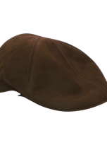 Panizza Cappello Invernale Uomo Berretto in 100% Pelle Gatsby Marrone (3)