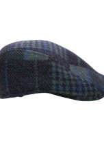 Panizza Cappello Uomo Berretto Invernale Blu a Spicchi Lana 100% Stripe 7933 (3)