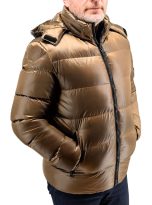 Giacca Cautieri Berlino Uomo Bomber Piumino Colore Moro – Bronzo Piuma d’oca