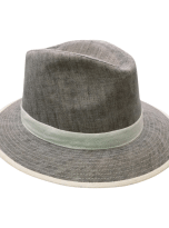 Cappello Guerra Grigio Bianco 100% Lino Uomo estivo (1)