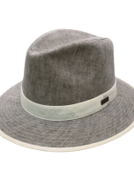 Cappello Guerra Grigio Bianco 100% Lino Uomo estivo (3)