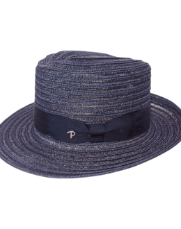 Cappello Pescatora Estivo Uomo Panizza Handcrafted Blu Fine Quality 100% Paglia Made in Italy VE019