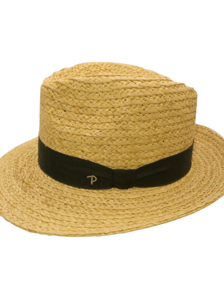 Cappello alla Pescatora Uomo Panizza 100% Paglia Fine Quality Handcrafted Made in Italy