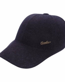 Cappello Baseball Borsalino Timothree Uomo Unsex in Feltro 100% Lana Blu