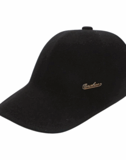 Cappello Baseball Borsalino Timothree Uomo Unsex in Feltro 100% Lana Nero