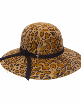 Panizza Cappello Invernale Donna Pescatore Tigrato 100% Lana Animalier