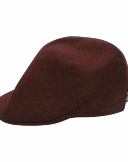 Borsalino Berretto Cappello Uomo Parigi becco d'oca spigato amaranto