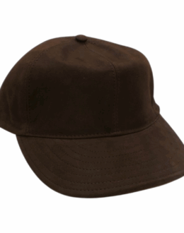 Berretto Baseball Panizza Uomo/Unisex “Hunter” 100% Pelle Impermeabile Marrone – Made in Italy