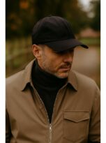 Borsalino Cappello Impermeabile Nero Berretto Impermeabile Waterproo Hiker Rain uomo nero