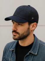 Cappello Panizza invernale lana 100% blu