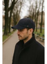 Cappello Panizza invernale lana 100% blu 2