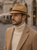 Cappello Uomo Panizza Beige in Feltro di Lana Waterproof – Made in Italy Modello Potenza 61