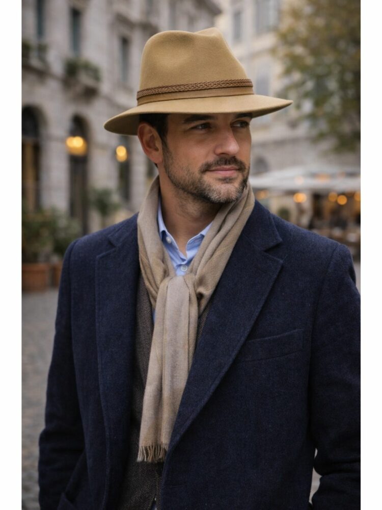 Panizza Cappello Feltro Lana Fine Quality Handcrafted Made in Italy