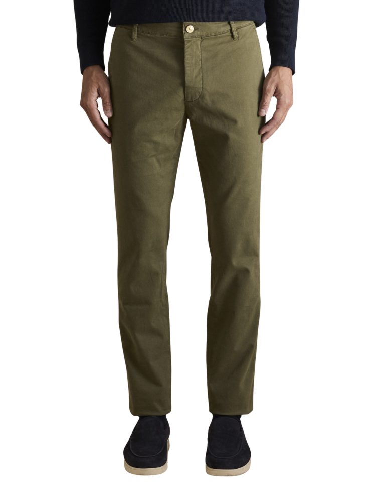 Pantalone JECKERSON JACK Slim Fit – Chino in Gabardina Stretch con Tasca America