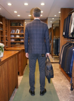 Pantalone Uomo JECKERSON JACK Slim Fit – Chino Uomo Blu in Gabardina Stretch 2