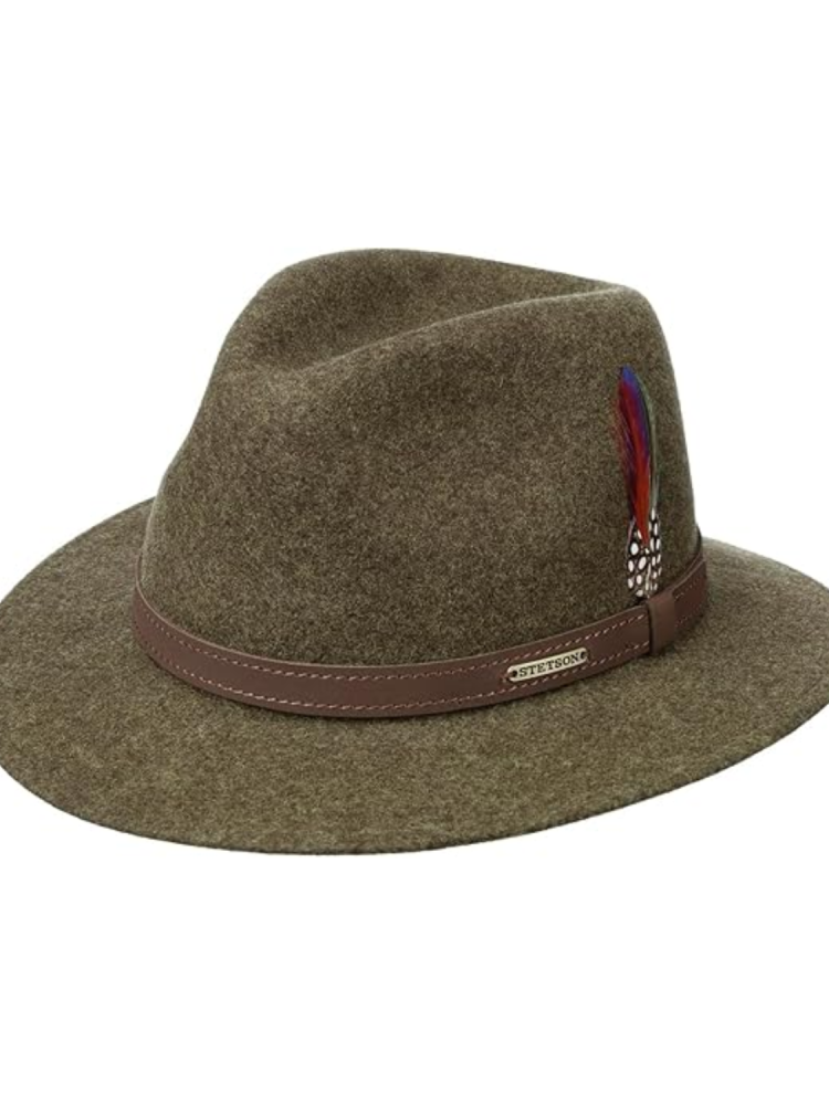 Stetson Hatteras Cappello Uomo Coppola Newsboy Lana Elegante Vintage