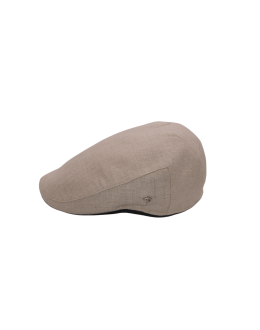 Panizza Berretto Peaked – Coppola Classica in 100% Puro Lino Beige